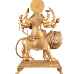 Large Superfine Brass Durga Mata Golden Statue - 21.5" Temple Masterpiece | Jaipurio